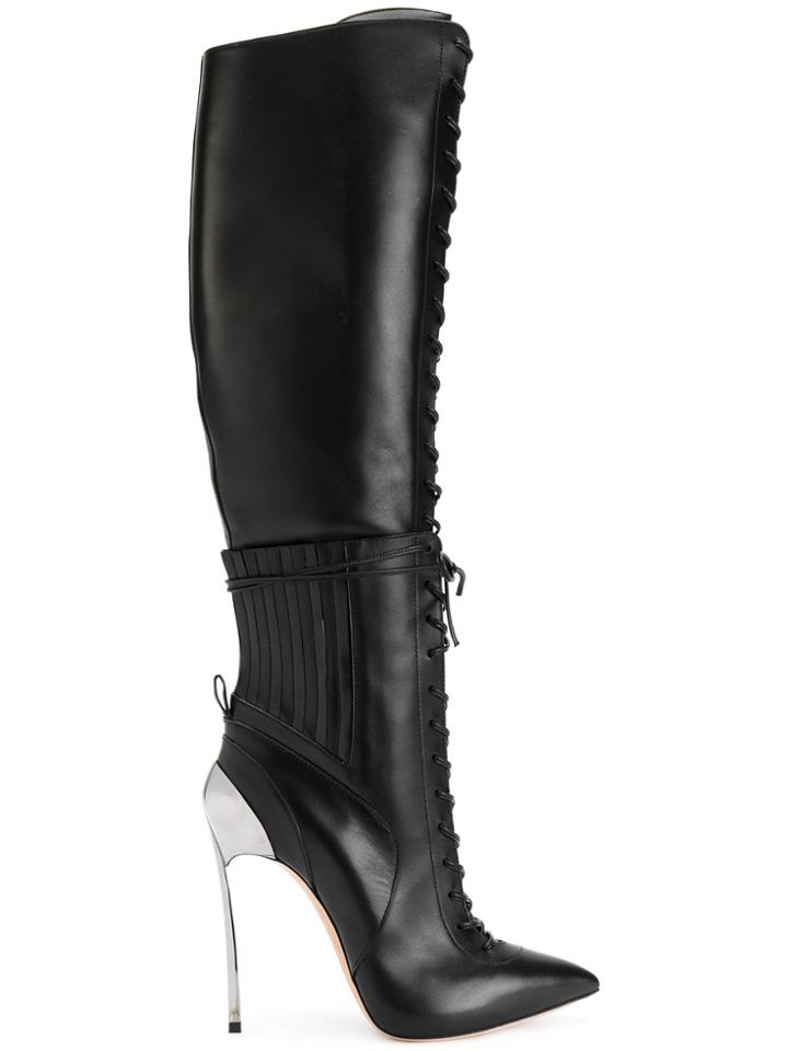 Casadei Techno Blade City Rock Boots - Black