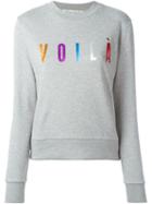 Être Cécile Voilá Print Sweatshirt, Women's, Size: M, Grey, Cotton