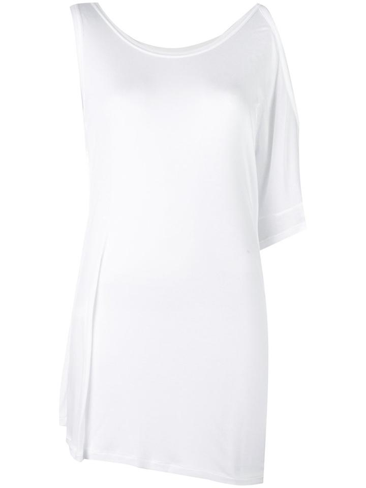 Ann Demeulemeester - Asymmetric Sleeve Tank Top - Women - Modal - 36, White, Modal