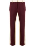 Valentino Panelled Pencil Trousers - Pink & Purple