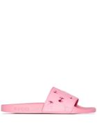 Gucci Pink Pursuit Cutout Logo Rubber Sliders - 5846 Pink