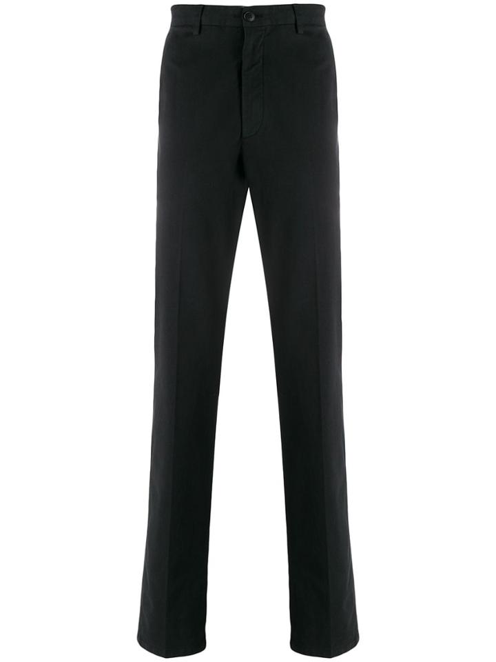 Z Zegna Straight-leg Chino Trousers - Black