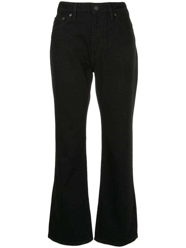 Hysteric Glamour Flared Cropped Jeans - Black