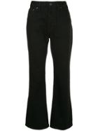 Hysteric Glamour Flared Cropped Jeans - Black