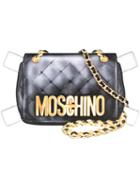 Moschino 'trompe L'oeil' Shoulder Bag, Women's, Black, Calf Leather