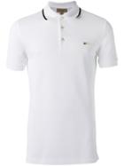 Burberry - Contrast Detail Polo Shirt - Men - Cotton - M, White, Cotton