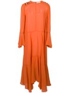 Dorothee Schumacher Flared Maxi Dress - Pink & Purple