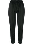 Andrea Ya'aqov Tapered High Waisted Trousers - Black
