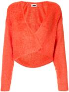 H Beauty & Youth Cropped Open-front Cardigan - Yellow & Orange