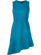 Loveless - Sleeveless Asymmetric Dress - Women - Cotton/nylon/polyurethane - 36, Blue, Cotton/nylon/polyurethane