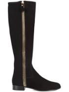 Stuart Weitzman Zipped Down Boots - Black