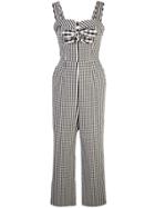 Tanya Taylor Bow Tie Jumpsuit - Black