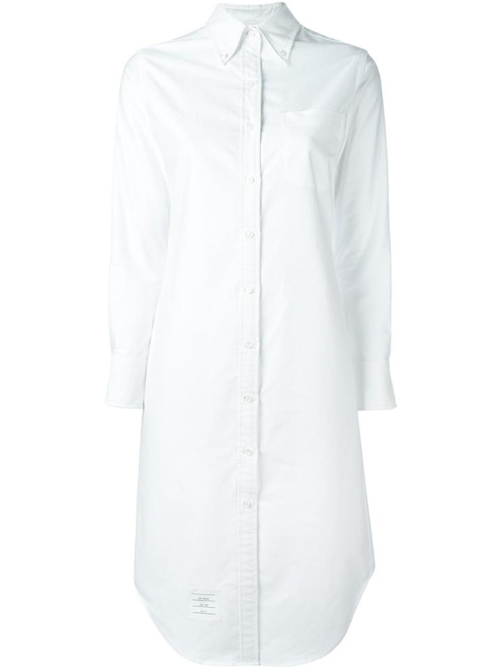 Thom Browne Oxford Shirt Dress - White