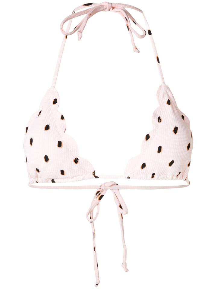 Marysia Broadway Spotted Bikini Top - Pink & Purple