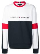 Tommy Hilfiger Logo Embroidered Sweatshirt - Blue