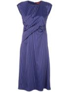 Sies Marjan Gathered Detail Midi Dress - Blue