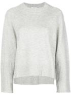 Allude Crew Neck Relaxed-fit Jumper - Grey