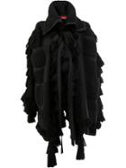 Di Liborio Oversized Tassel Coat - Black