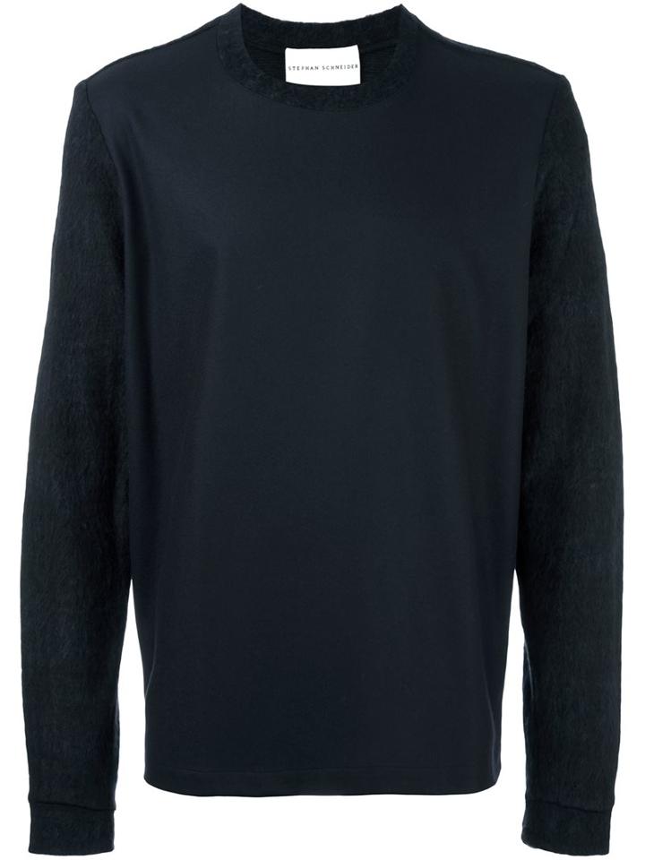 Stephan Schneider Contrast Texture Sleeve Sweatshirt