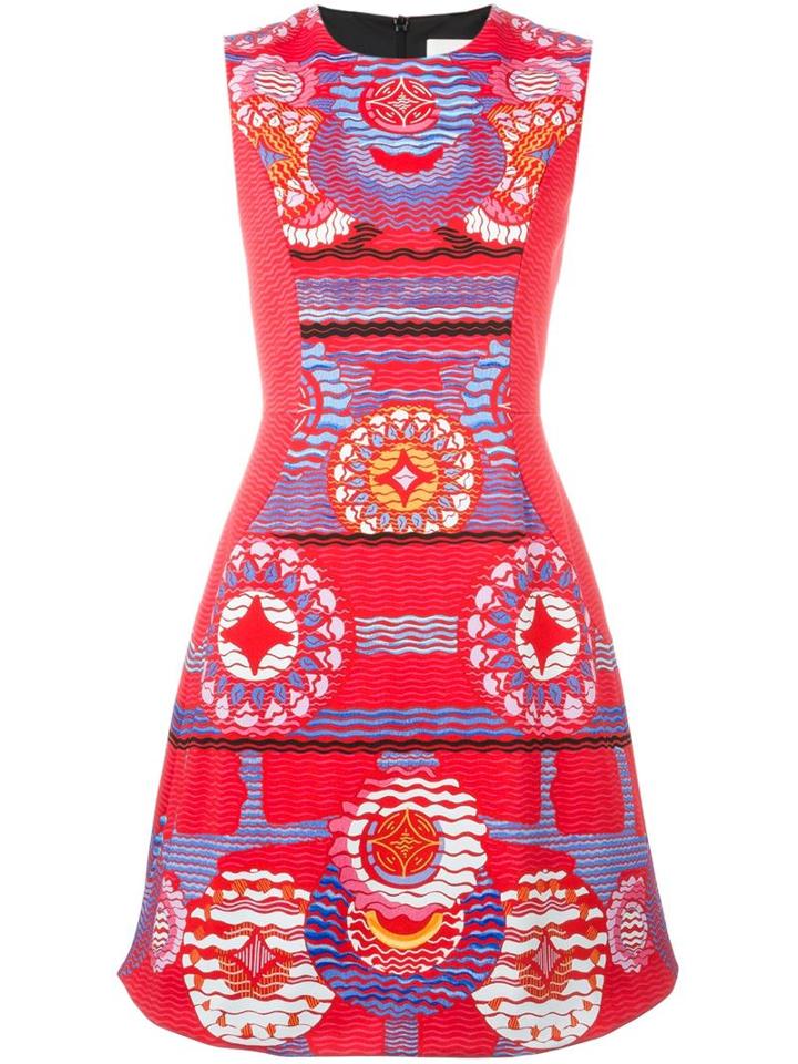 Peter Pilotto Nova Dress, Women's, Size: 10, Red, Polyester/spandex/elastane/viscose/polyester