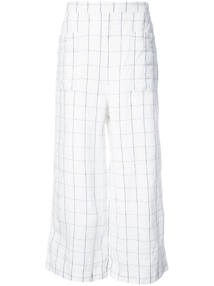 Osklen Grid Print Pants - White