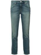 Amo - Cropped Skinny Jeans - Women - Cotton/spandex/elastane/acetate - 30, Blue, Cotton/spandex/elastane/acetate
