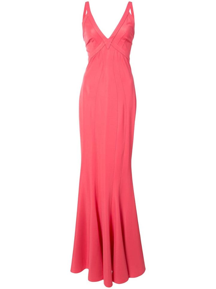 Zac Zac Posen Gemma Frilled Gown - Pink