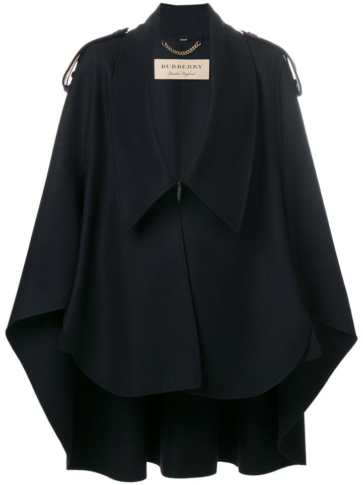 Burberry Collar Cape - Blue