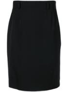 Jean Louis Scherrer Vintage Classic Pencil Skirt - Black
