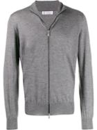 Brunello Cucinelli Zip-up Knit Sweater - Grey