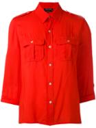 Vanessa Seward - Military Shirt - Women - Viscose - 40, Red, Viscose