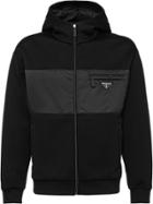 Prada Technical Cotton Fleece Jacket - Black