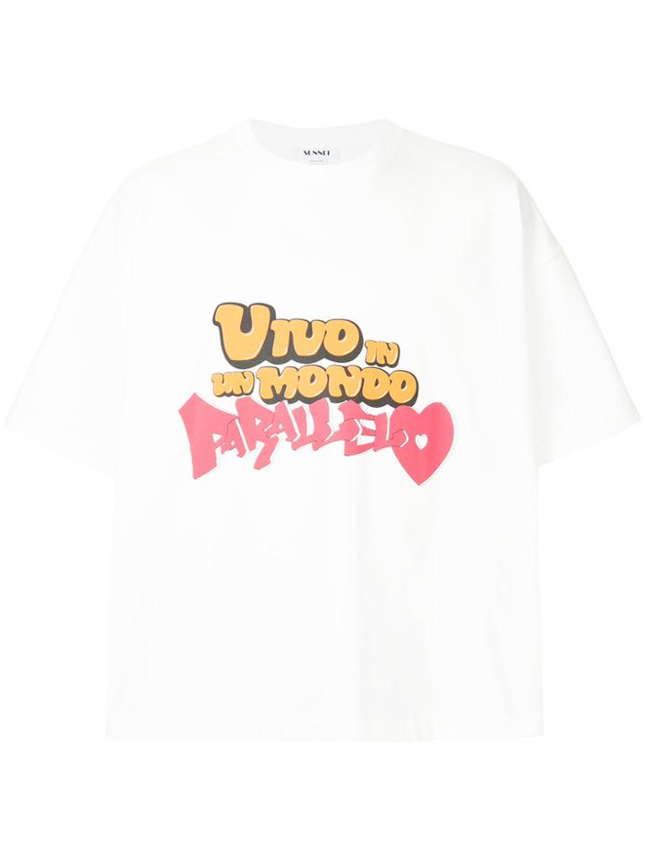 Sunnei Vivo In Un Mondo T-shirt - White