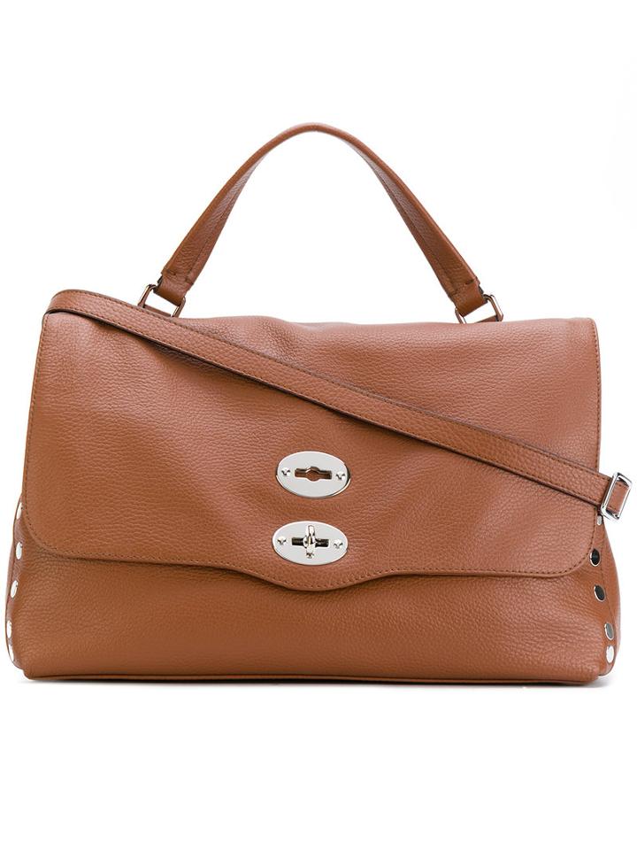Zanellato - Postina Tote - Women - Leather/metal - One Size, Brown, Leather/metal