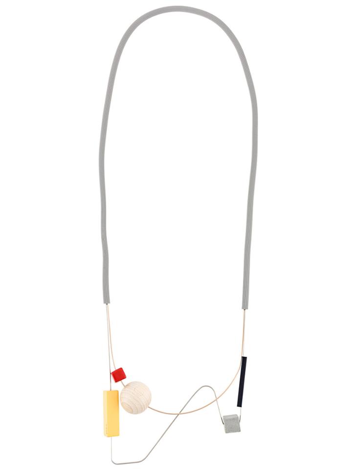Enföld Geometric Necklace - Grey