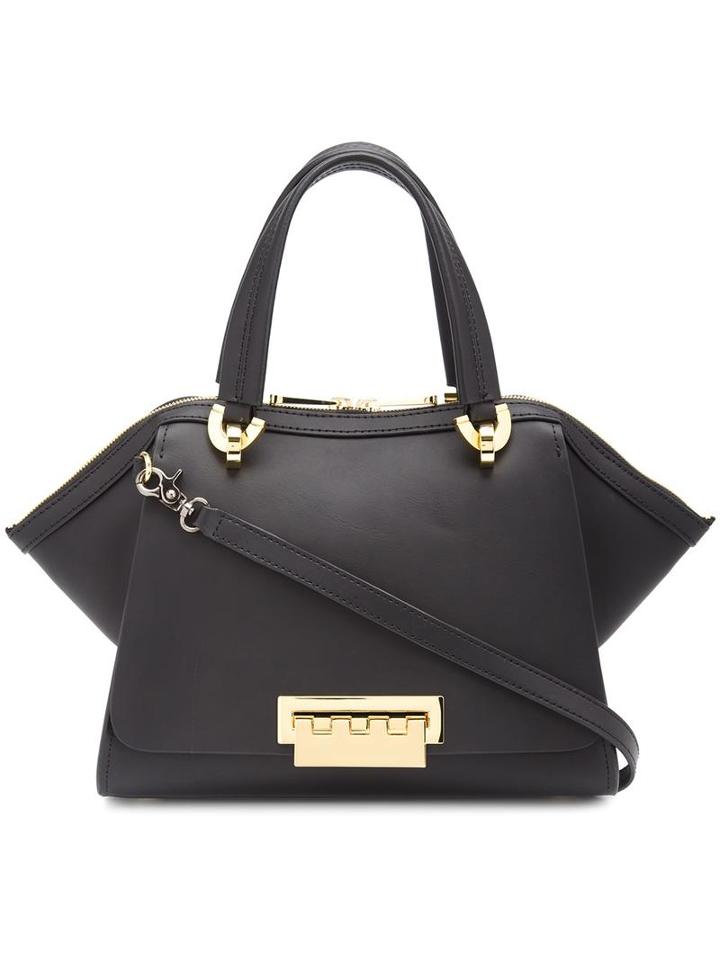'eartha Iconic Jumbo Double Handle' Tote, Women's, Black, Calf Leather, Zac Zac Posen
