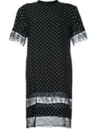 Givenchy Lace Panel T-shirt Dress, Women's, Size: 36, Black, Silk/polyester/polyamide/cotton