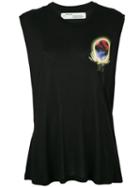 Off-white - Ball Print Vest - Women - Modal - M, Black, Modal