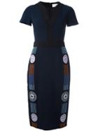 Peter Pilotto 'kiveli' Dress, Women's, Size: 10, Blue, Spandex/elastane/acetate/viscose/acetate