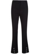 Mugler Pierced Flared Trousers - Black