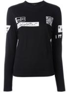 Alexander Wang Qr Code Print T-shirt, Women's, Size: M, Black, Cotton