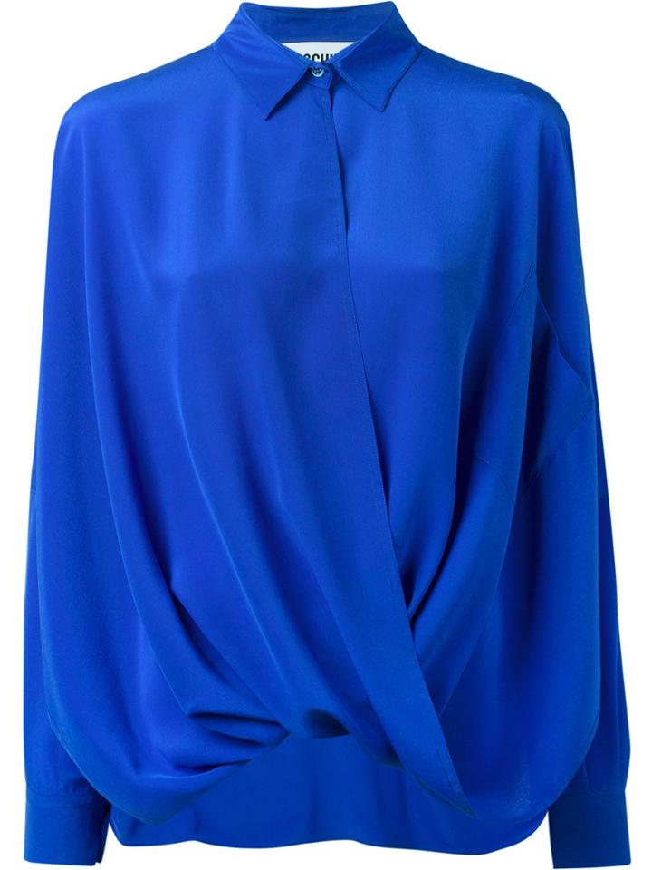 Moschino Draped Shirt - Blue