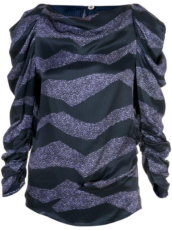 Isabel Marant Swirl Print Top - Blue