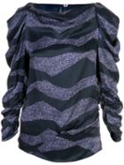 Isabel Marant Swirl Print Top - Blue
