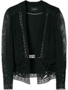 Kobi Halperin Panelled Lace Blazer, Women's, Size: Xs, Black, Polyester/silk