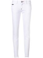 Philipp Plein Distressed Skinny Jeans - White