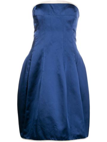 Alexander Mcqueen Pre-owned Strapless Cocktail Dress - Blue