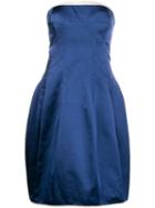 Alexander Mcqueen Pre-owned Strapless Cocktail Dress - Blue
