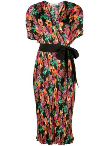 Diane Von Furstenberg Floral Print Wrap Dress - Multicolour