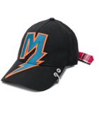 Diesel Embroidered Lightening Baseball Cap - Black